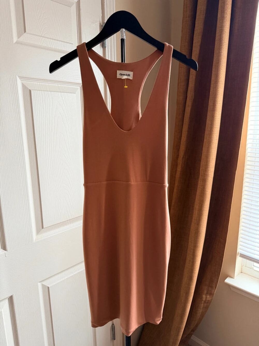 Open Edit tan racerback dress euc xs 1848